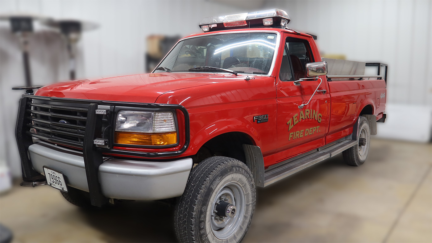 Zearing Fire Department fire truck.
