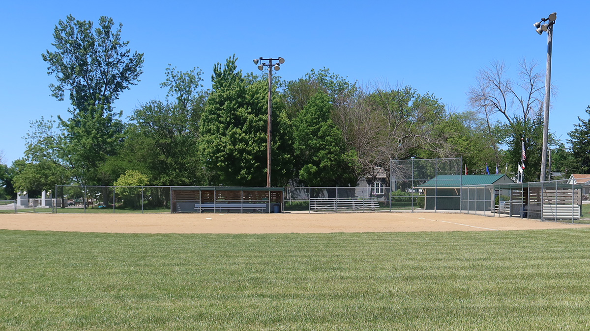 Veterans Memorial Ball Field from Outfield.
