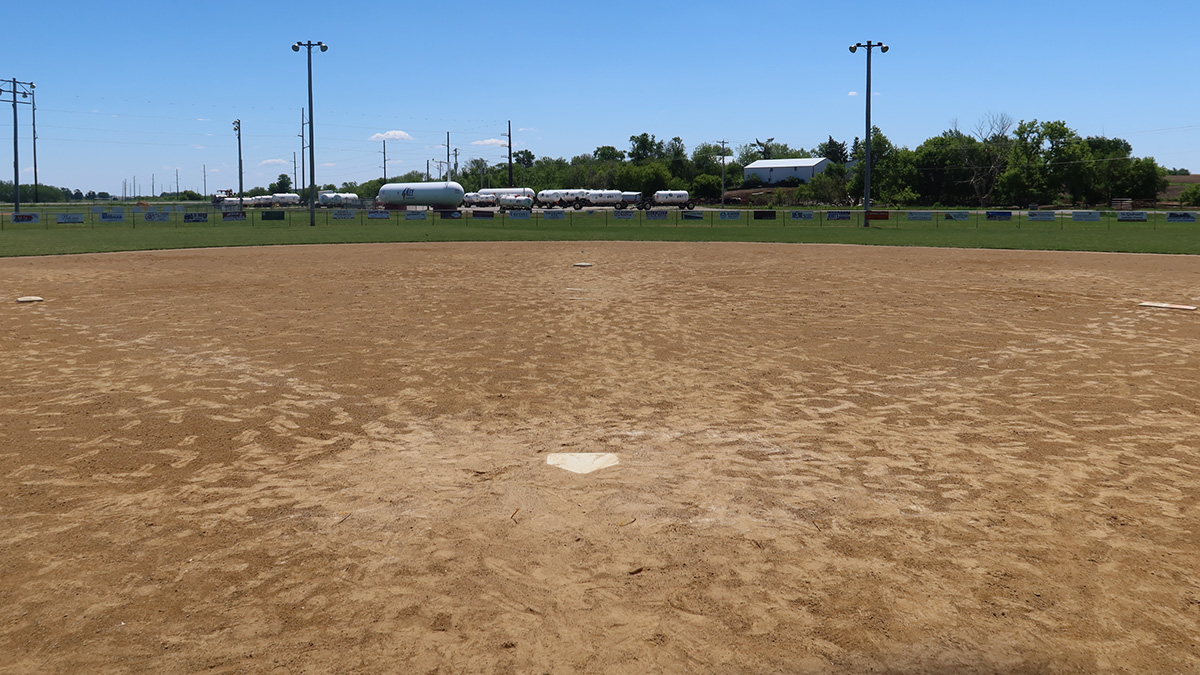 Veterans Memorial Ball Field from Home Plate.